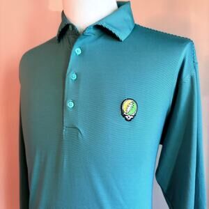 Grateful Dead Steal Your Face HL Sport Long Sleeve Polo (M)